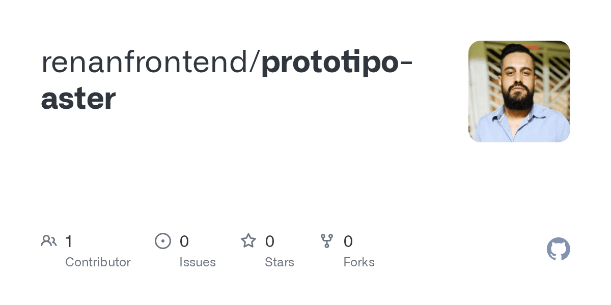 Cartão do repositório prototipo-aster no GitHub.