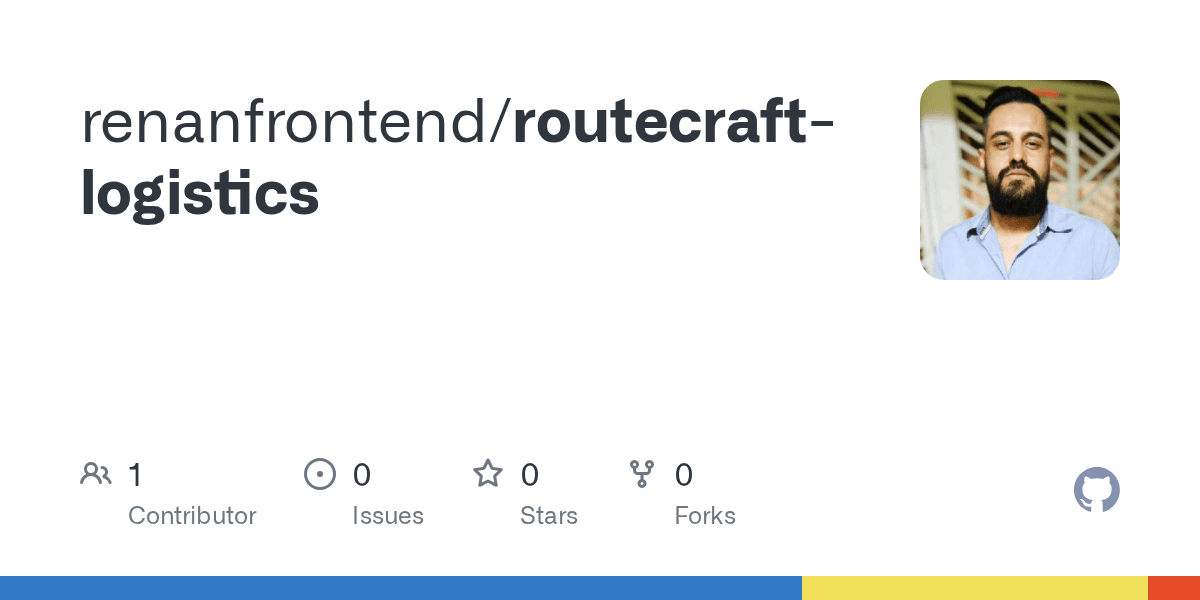 Cartão do repositório routecraft-logistics no GitHub.