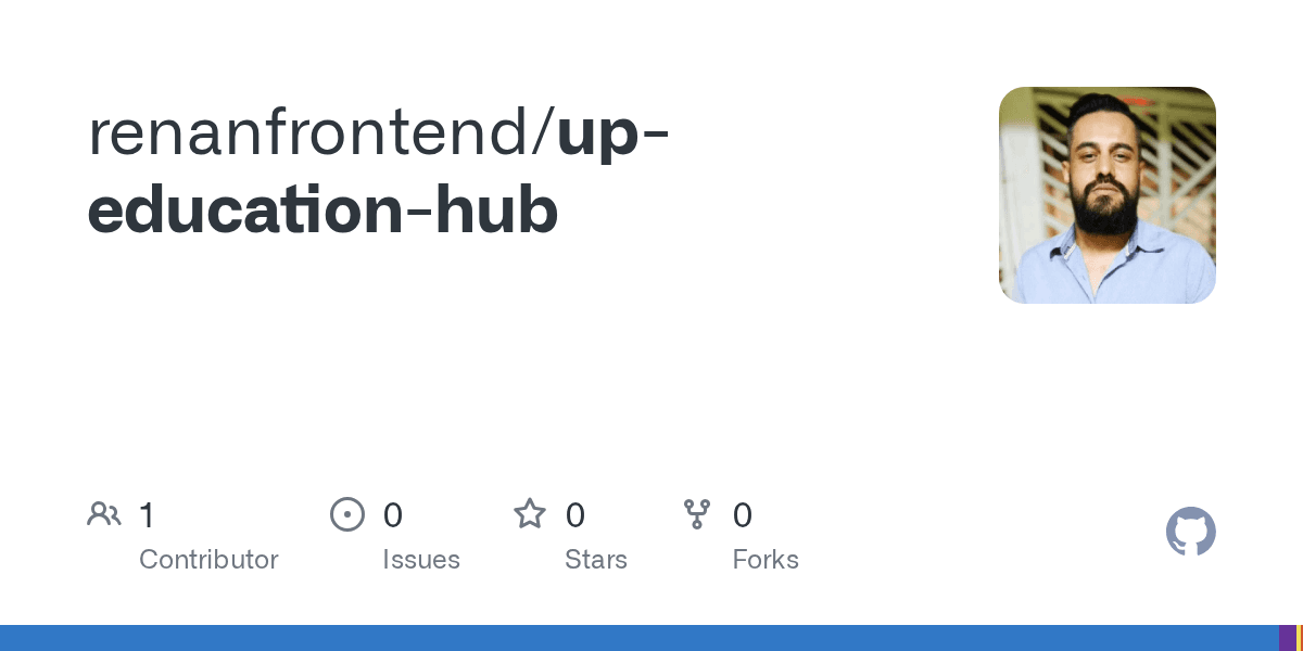 Cartão do repositório up-education-hub no GitHub.