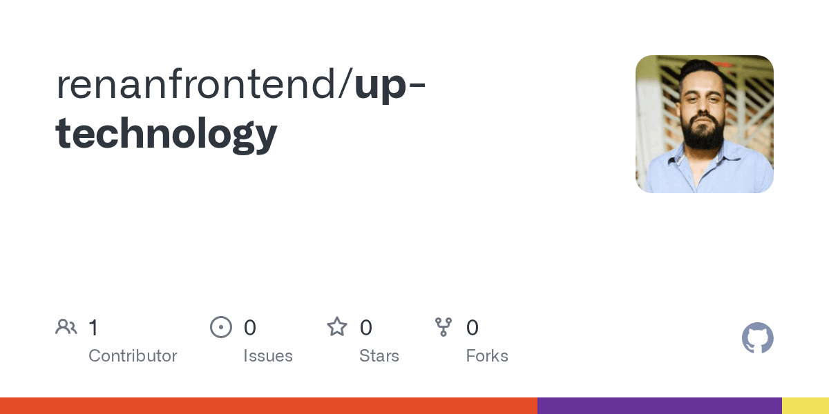 Cartão do repositório up-technology no GitHub.