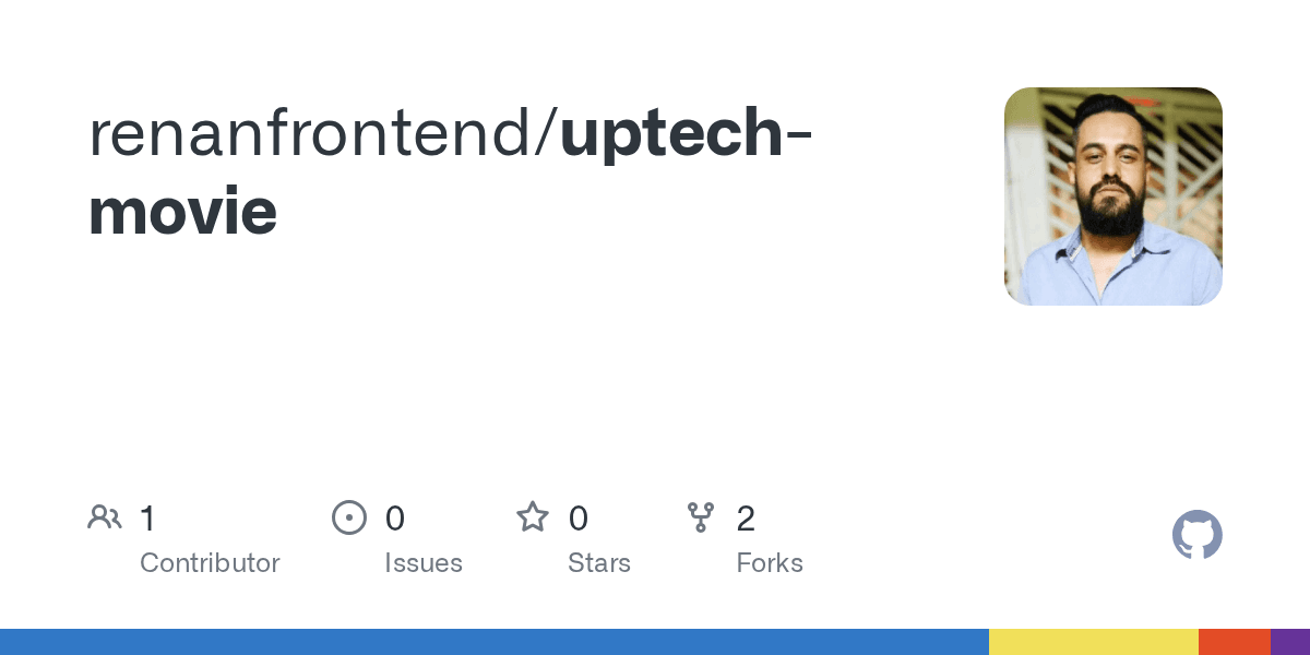 Cartão do repositório uptech-movie no GitHub.