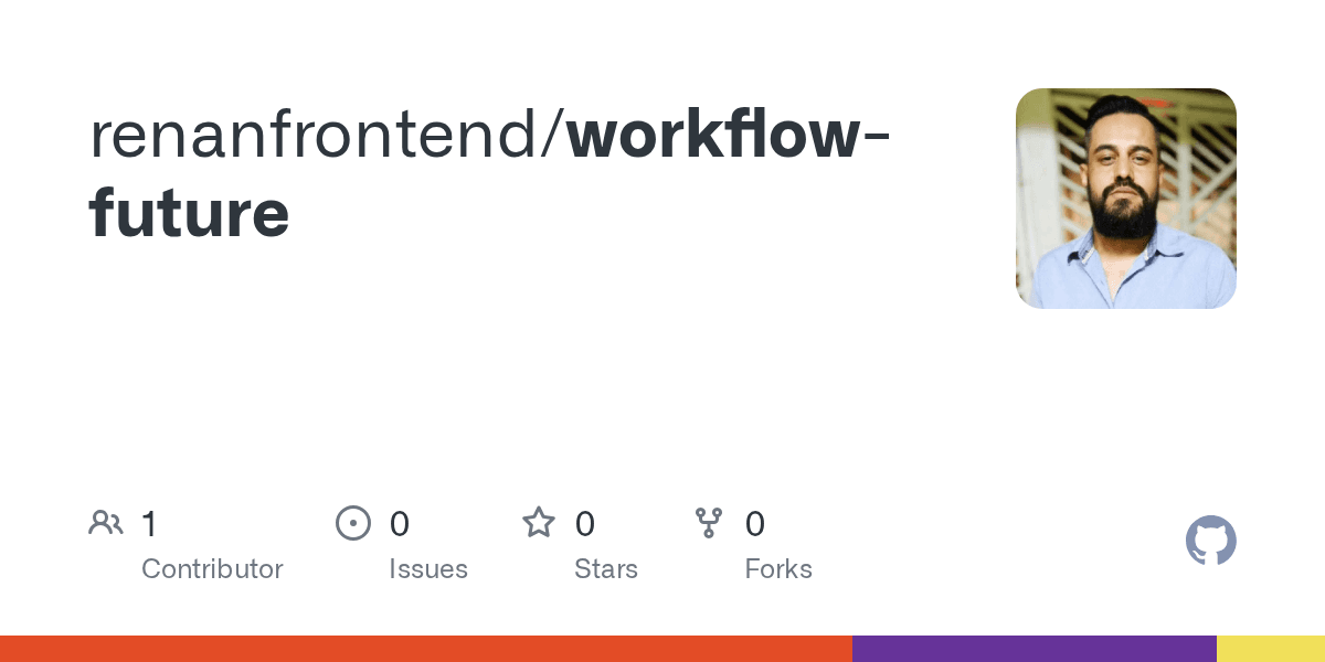 Cartão do repositório workflow-future no GitHub.